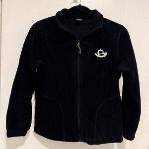 Landway black microfleece jacket in size L (14-16), 18 1/2” from pit to pit